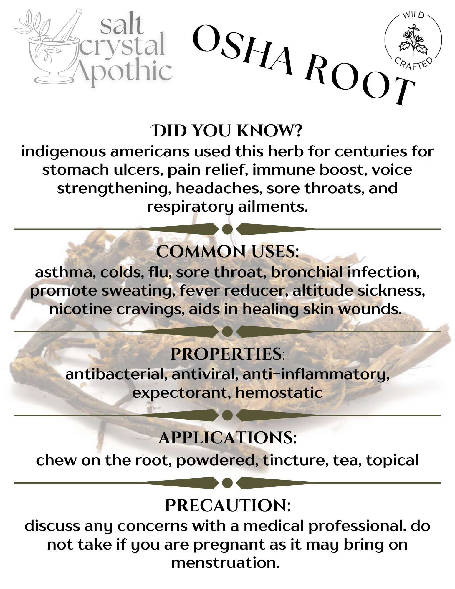 Osha Root | Whole, Wildcrafted HerbCo