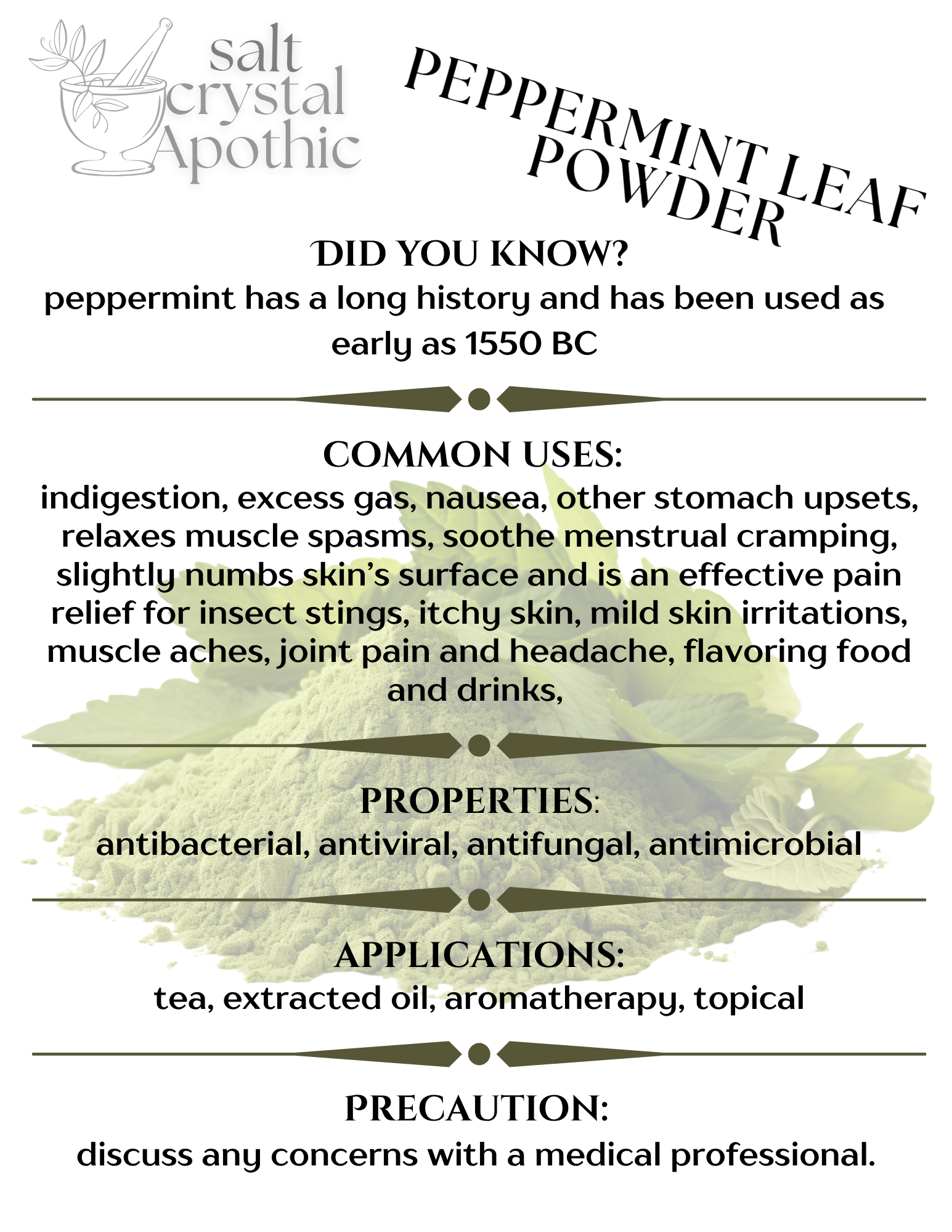 Peppermint Leaf Powder HerbCo