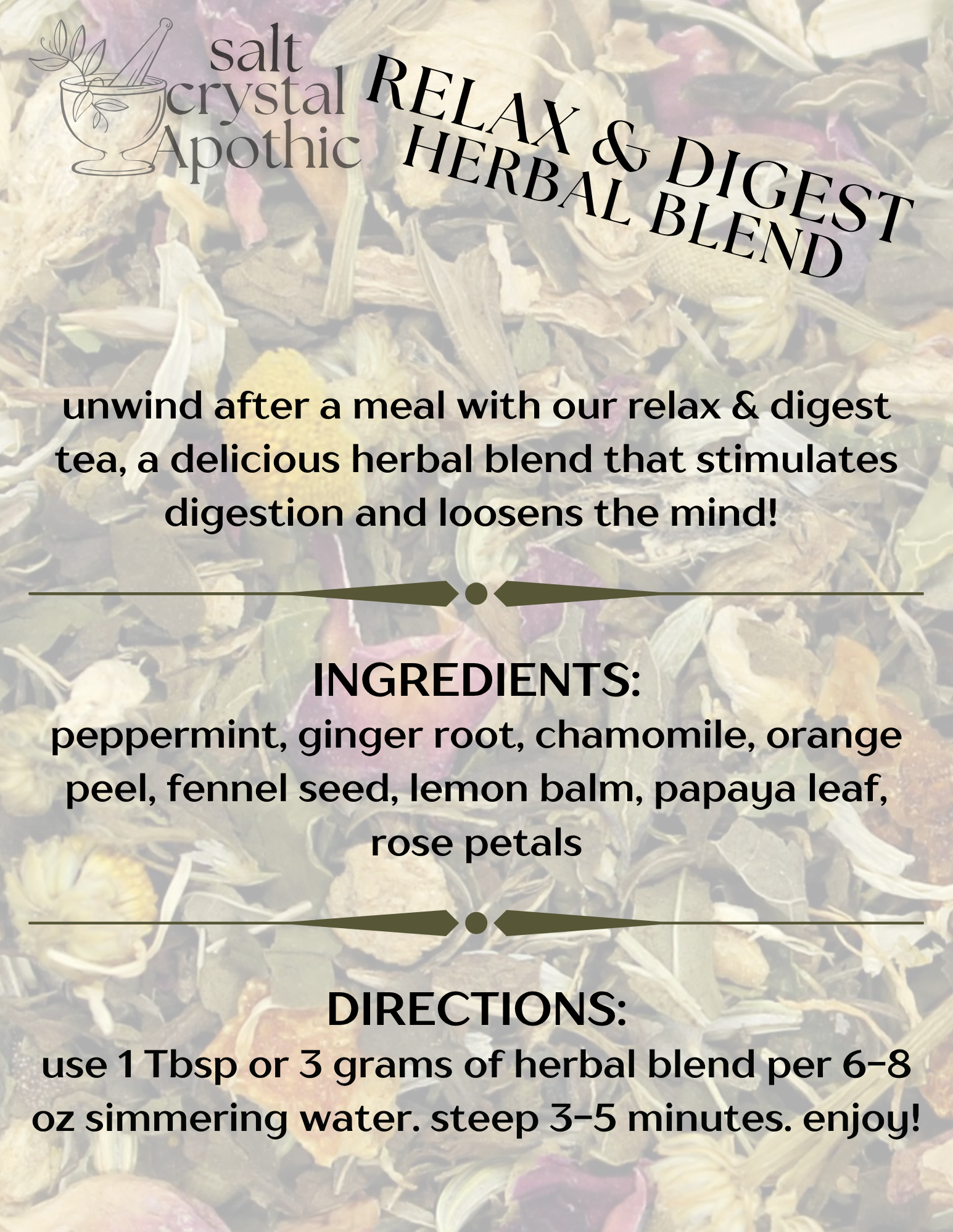 Relax & Digest Herbal Blend HerbCo
