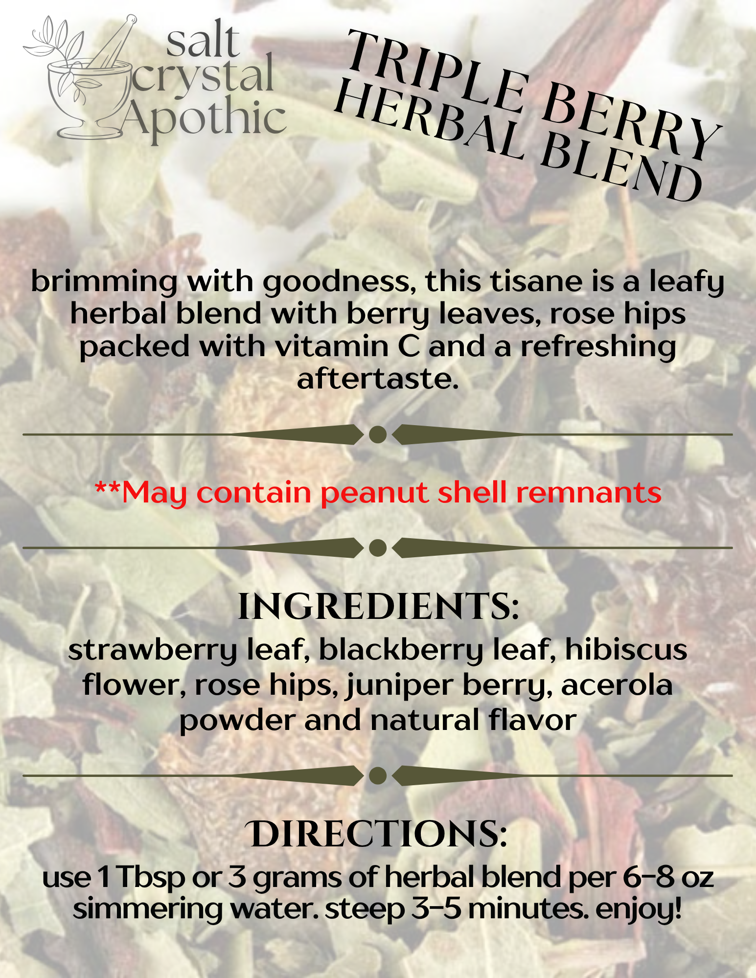 Triple Berry Herbal Blend HerbCo