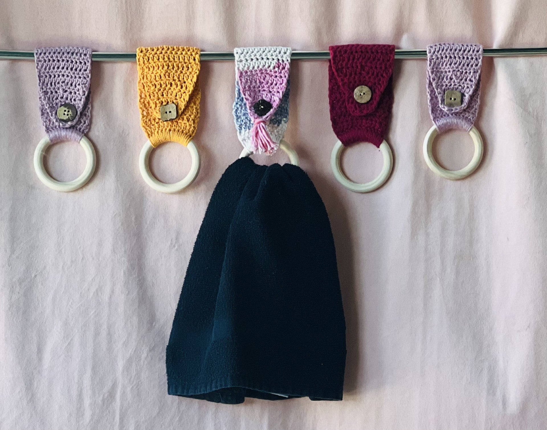 Crochet Towel Holder Hooked By Leese