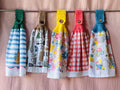 Kitchen Towel with Handcrafted Crochet Hanging Strap Hooked By Leese