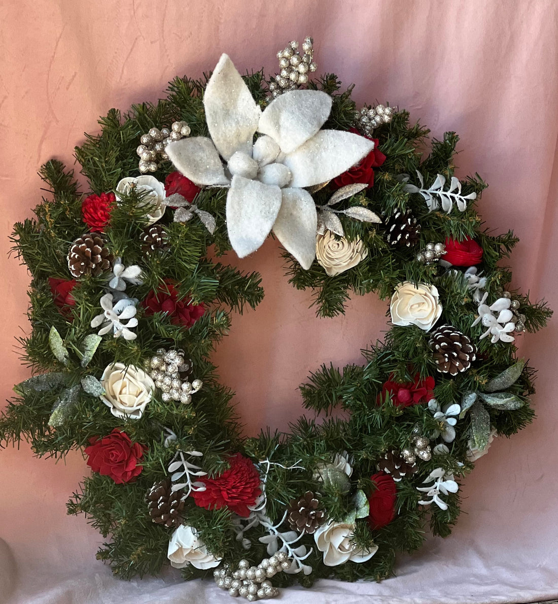 Winter Sola Wood Wreath Captivating Arrangements