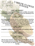 Yarrow Flower & Herb Powder HerbCo